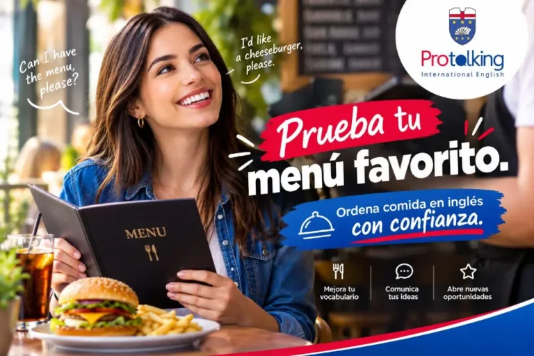 ¡Prueba tu menú favorito!, Ordena comida en inglés con confianza